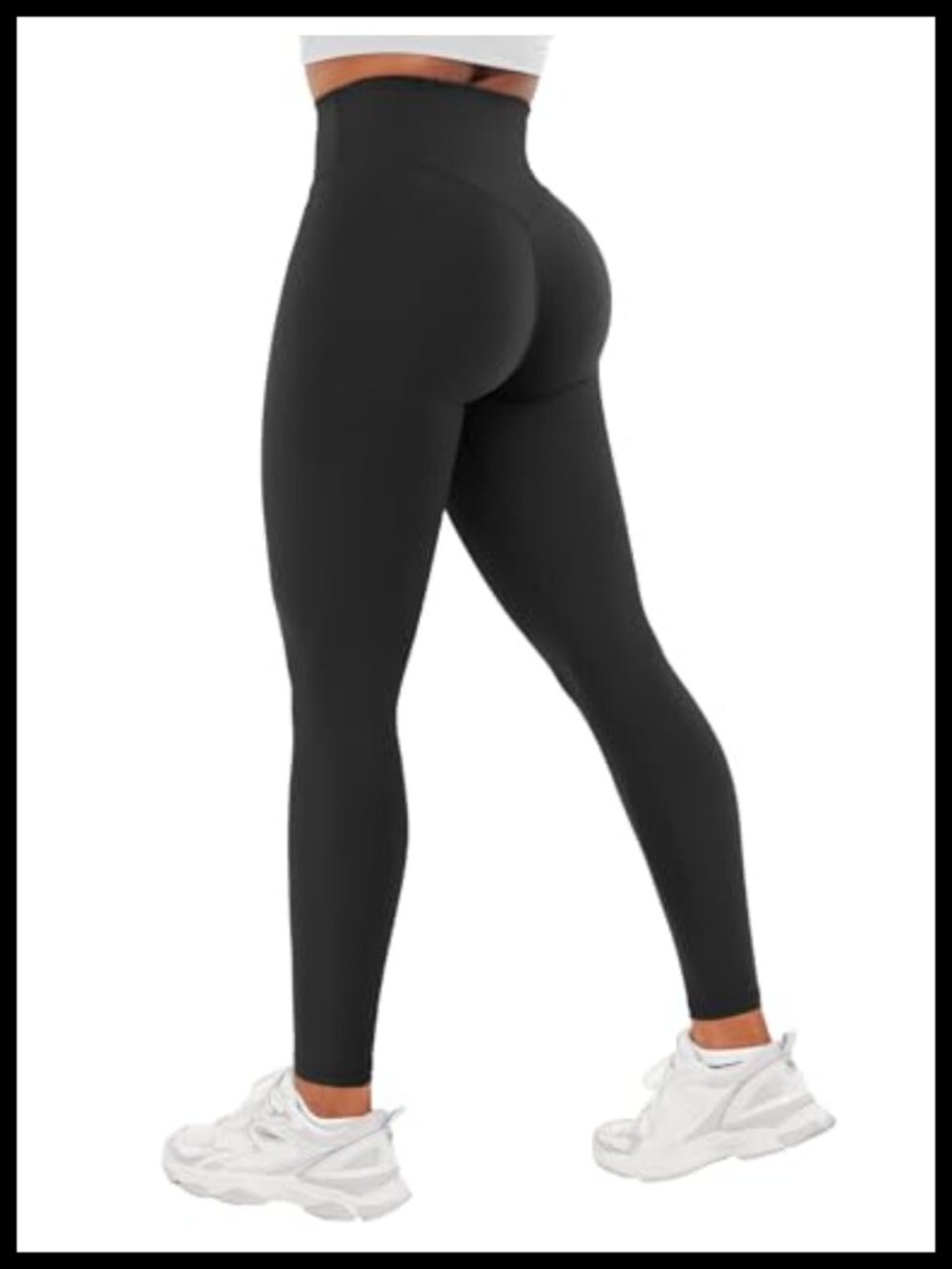 High Waisted No Front Seam Scrunch Yoga Leggings Compression Ankle